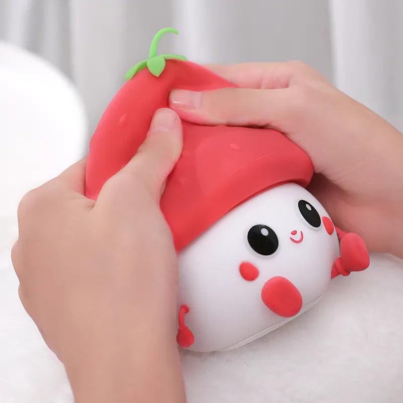 Silicone Cute Strawberry Lamp 🍓