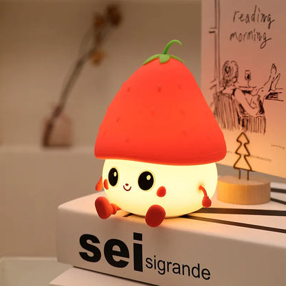 Silicone Cute Strawberry Lamp 🍓